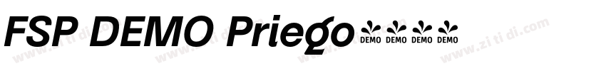 FSP DEMO Priego字体转换